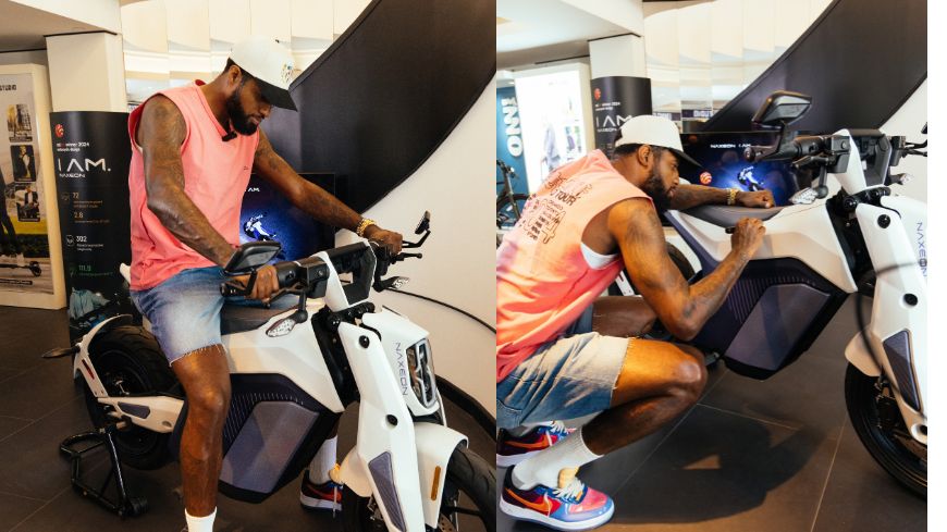 La moto électrique I AM. de NAXEON fait ses débuts à Los Angeles. fait ses débuts à Los Angeles, la star de la NBA Paul George fait l'éloge de son inn